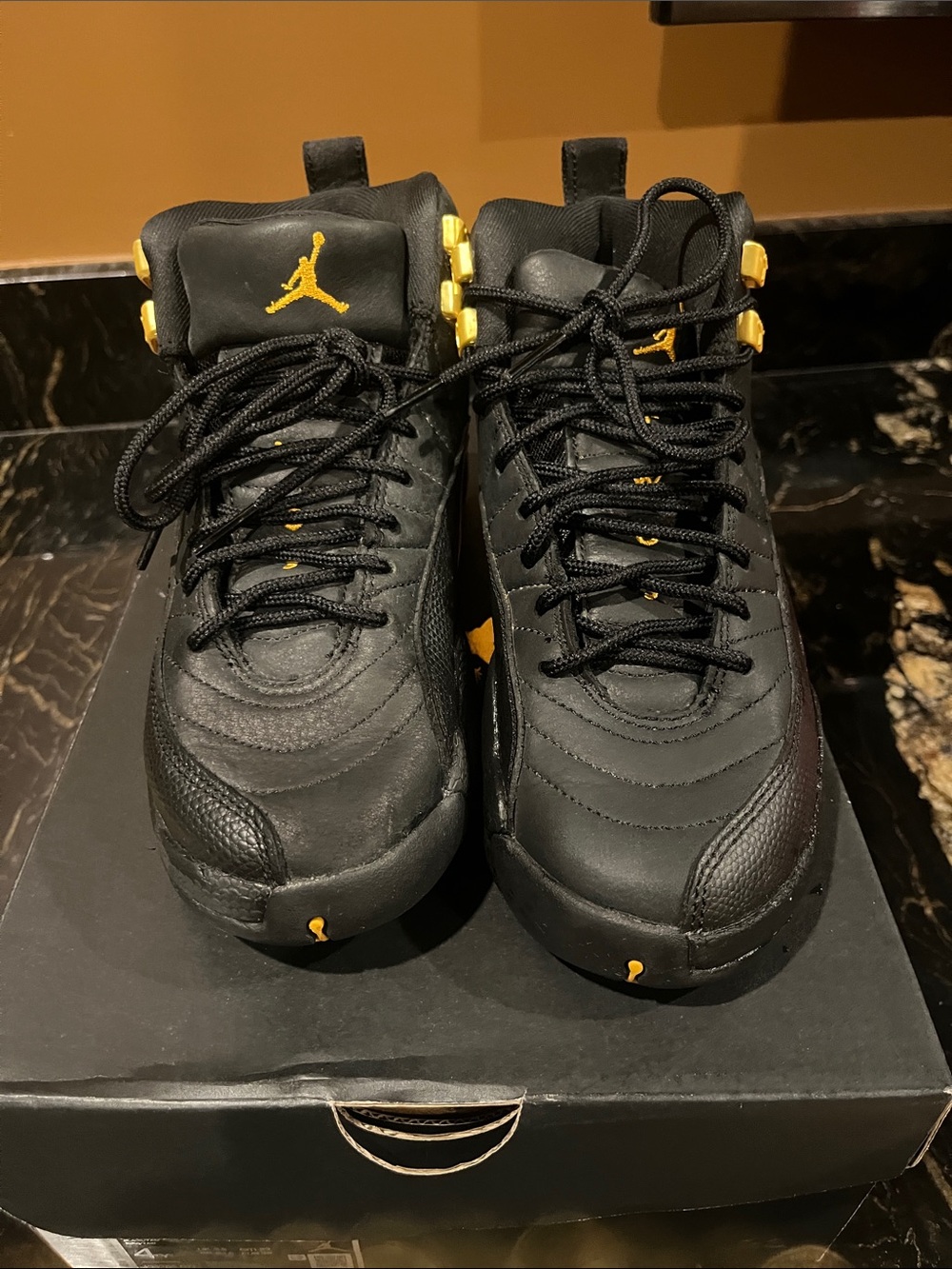 Air Jordan. Retro taxi youth black gold size 4 limited edition hard to find